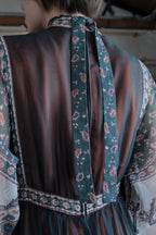 Vintage Mexican Oaxana Embroidered Dress
