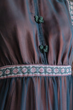 Vintage Mexican Oaxana Embroidered Dress