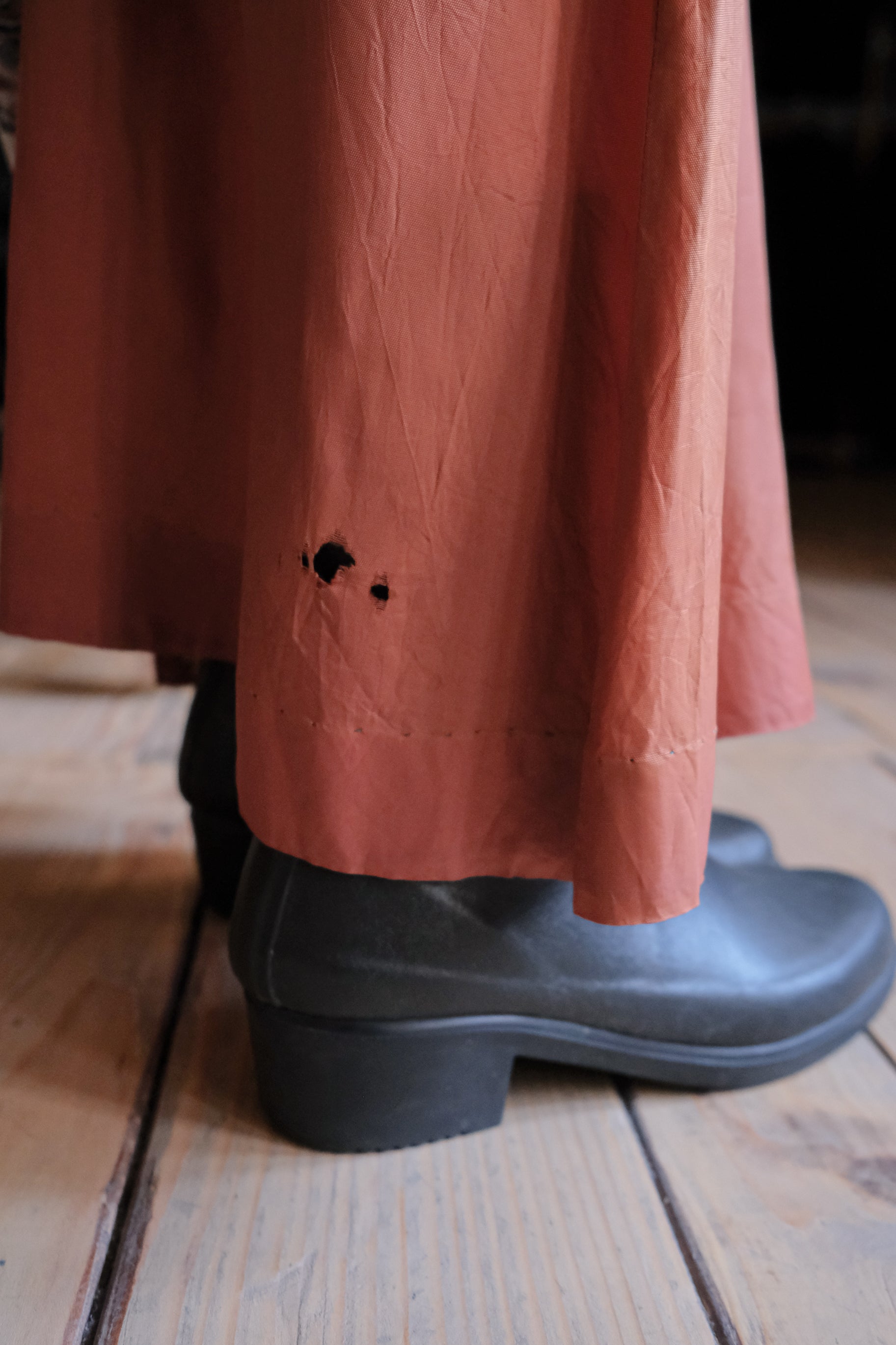 Vintage Paisley Print Frog Buttons Chiffon Dress / 古著變形蟲圖騰中式盤扣雪紡長洋裝