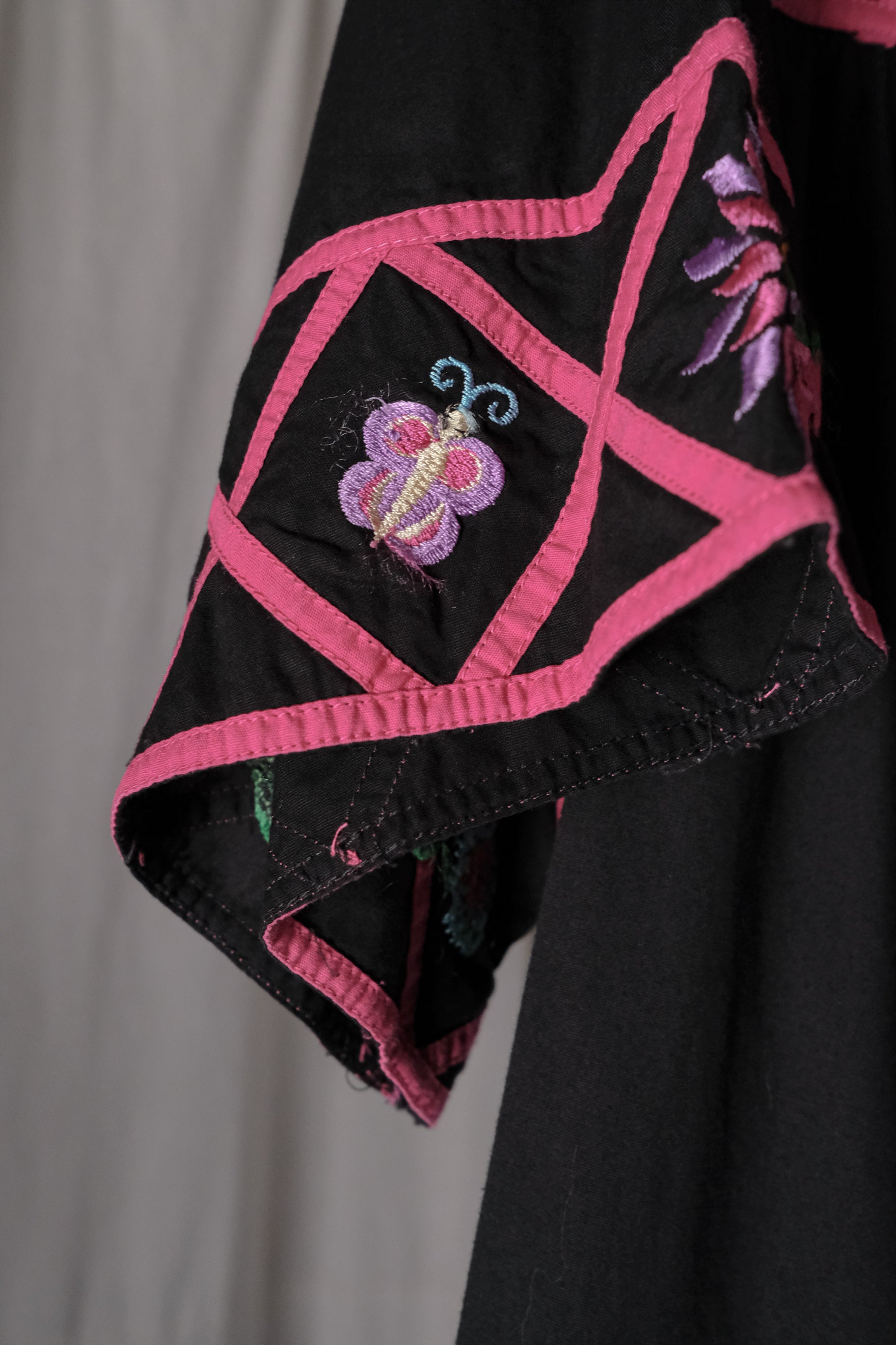 Vintage Folk Art Applique Dress / 古著民族貼布刺繡洋裝