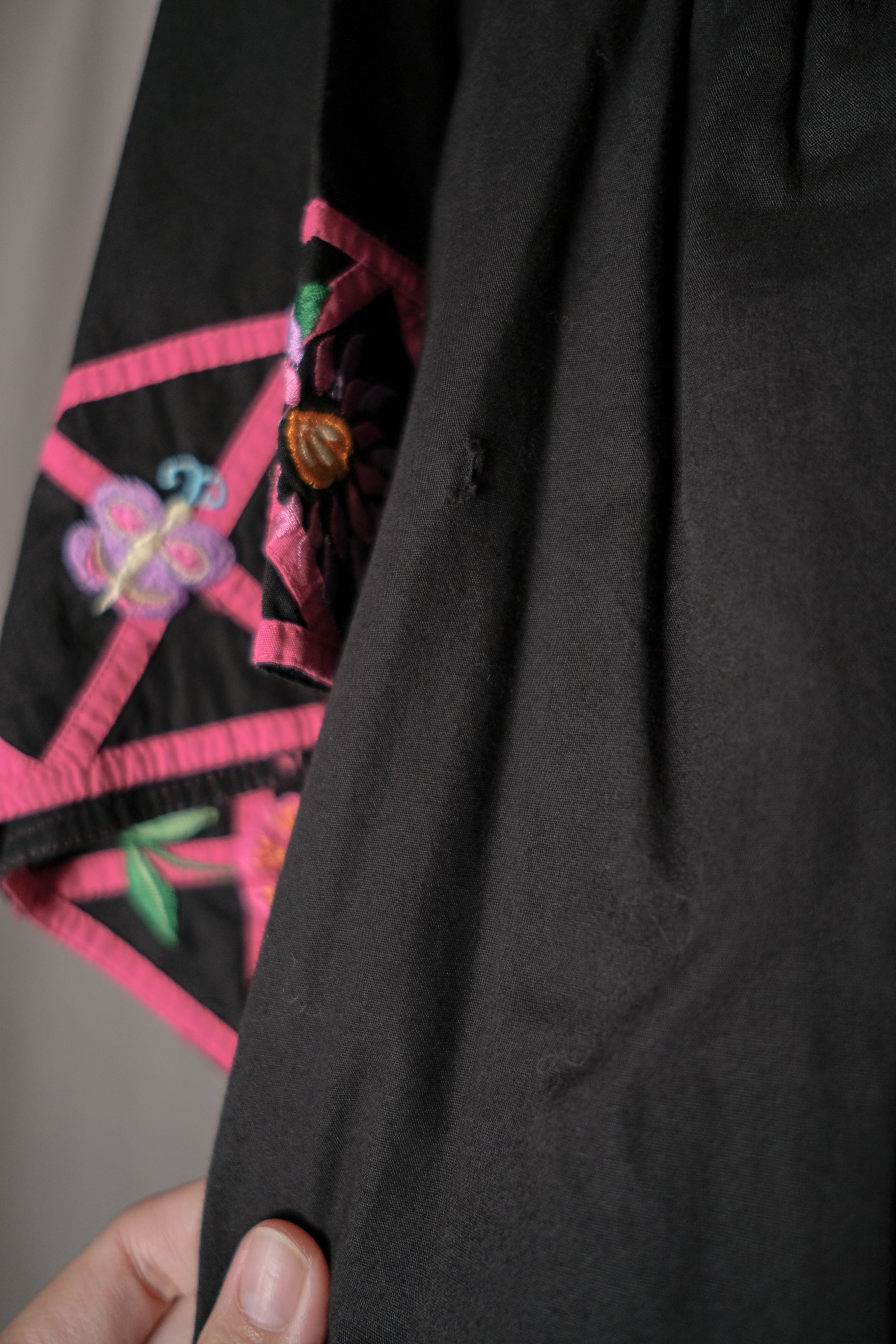 Vintage Folk Art Applique Dress / 古著民族貼布刺繡洋裝