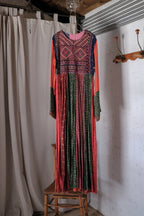 1970‘s Afghani Kuchi Style Hand-Embroidered Patchwork Dress / 阿富汗古著手工刺繡拼布洋裝