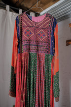 1970‘s Afghani Kuchi Style Hand-Embroidered Patchwork Dress / 阿富汗古著手工刺繡拼布洋裝
