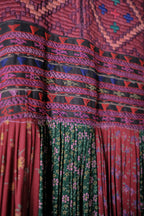 1970‘s Afghani Kuchi Style Hand-Embroidered Patchwork Dress / 阿富汗古著手工刺繡拼布洋裝