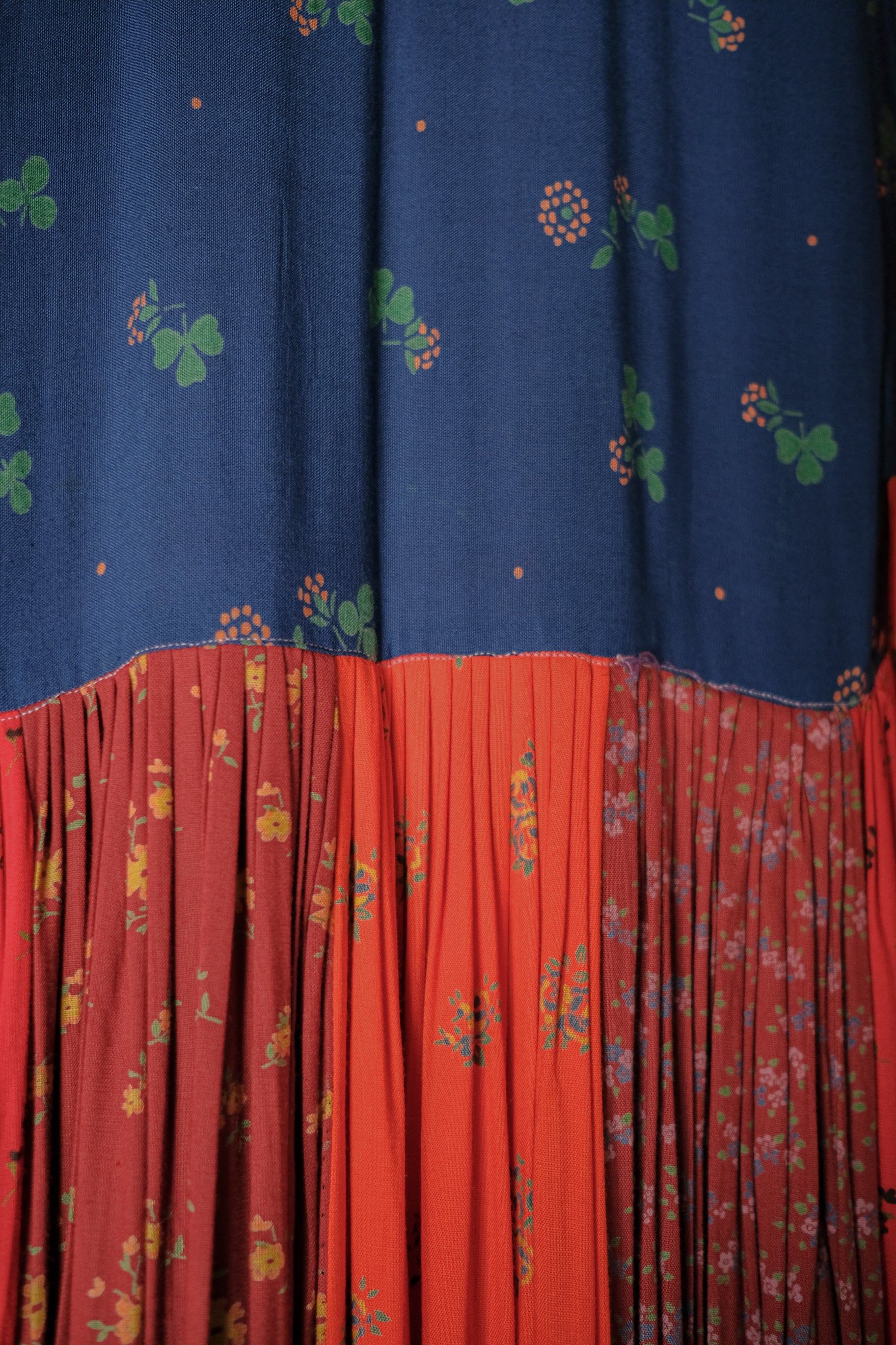 1970‘s Afghani Kuchi Style Hand-Embroidered Patchwork Dress / 阿富汗古著手工刺繡拼布洋裝
