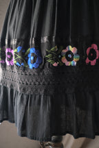 1970's Mexican Shoulder Off Embroidered Dress / 墨西哥古著露肩刺繡洋裝