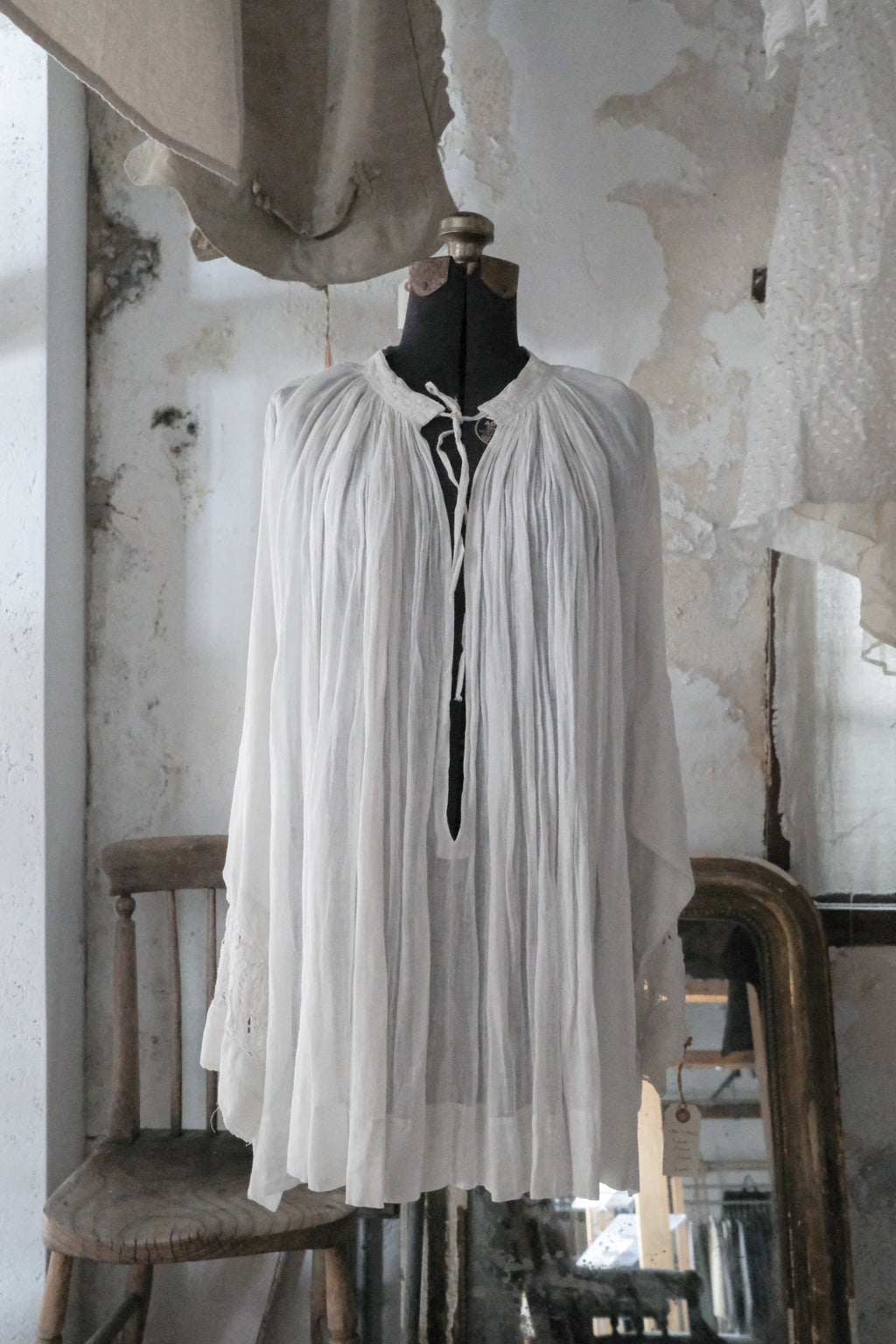 1920-1930's French Church Smock / 法國古董牧師罩衫