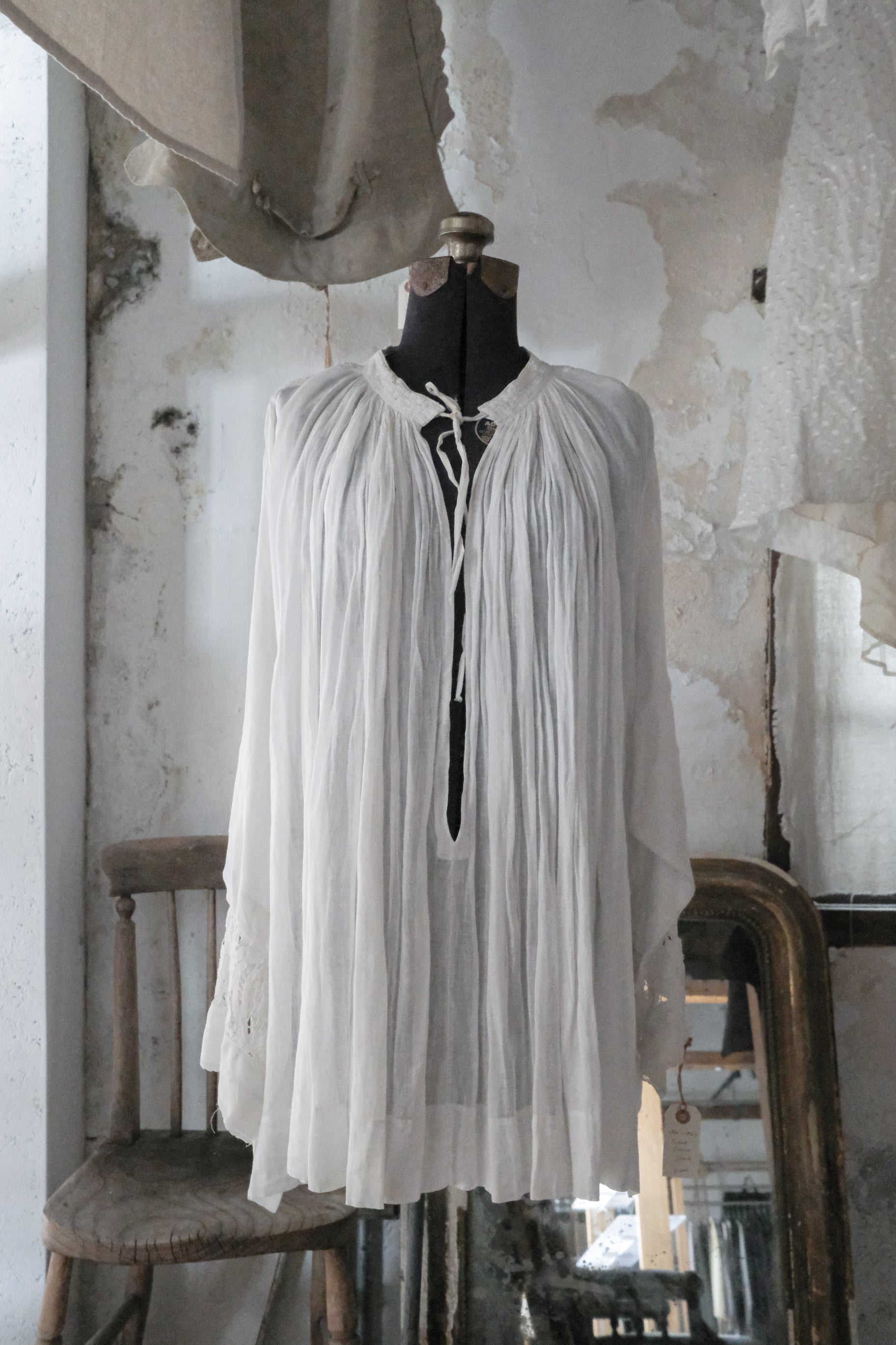 1920-1930's French Church Smock / 法國古董牧師罩衫