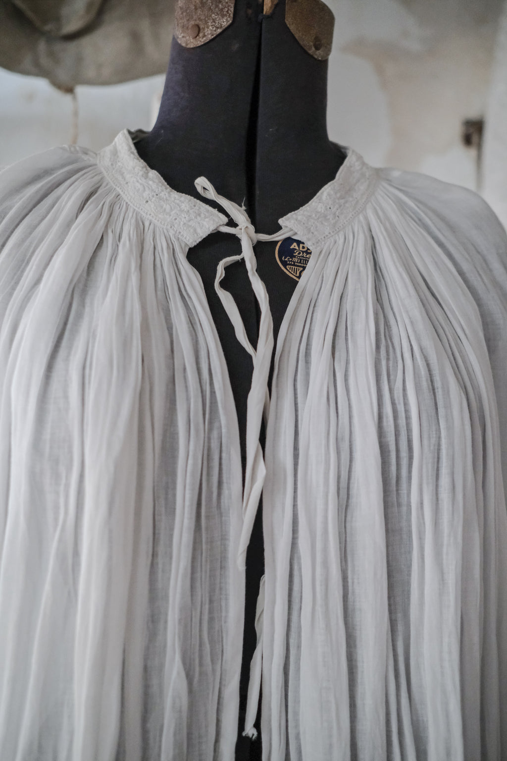 1920-1930's French Church Smock / 法國古董牧師罩衫