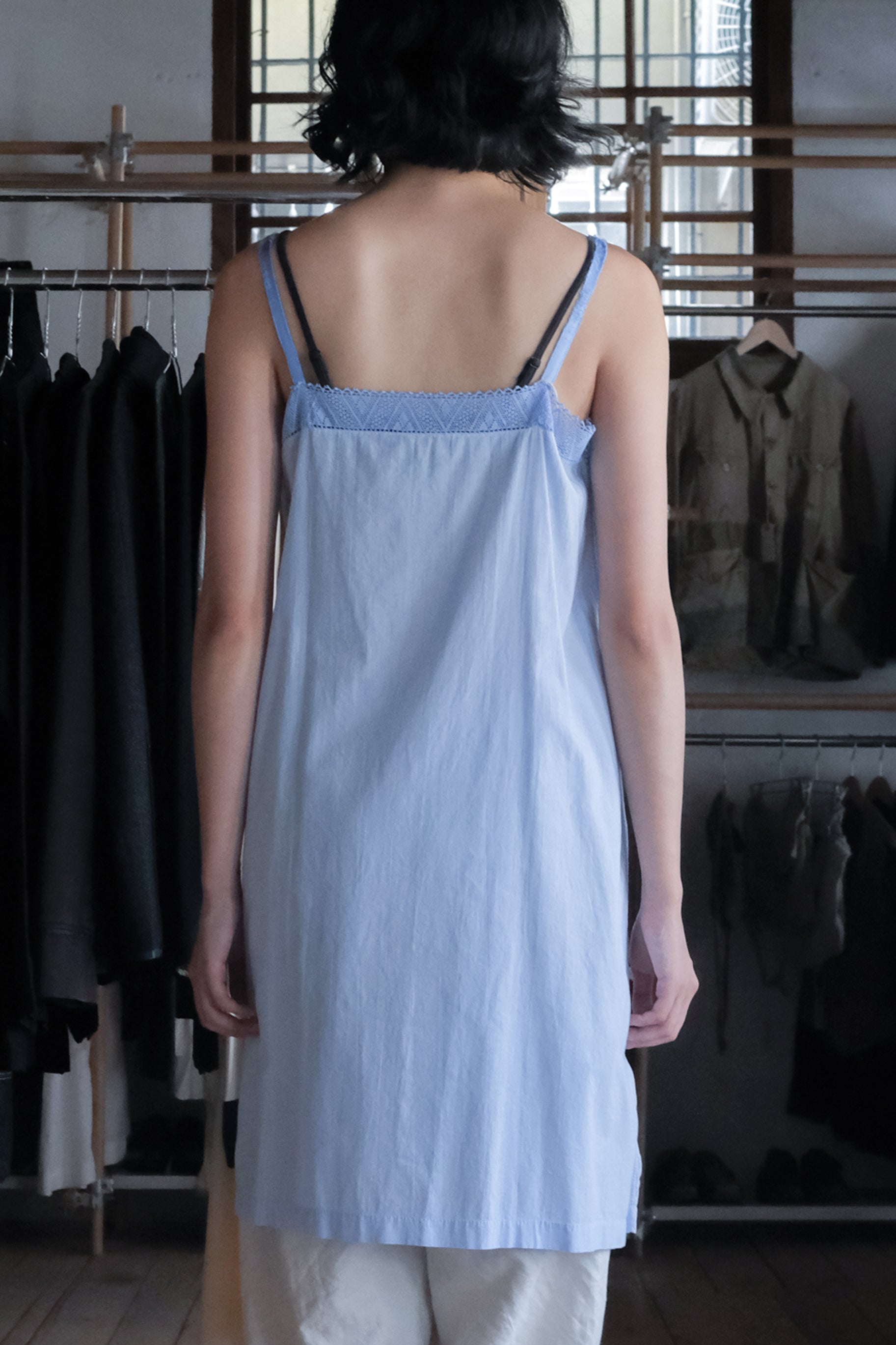 "Rework" Europe Vintage Cotton Night Dress Over Dyed