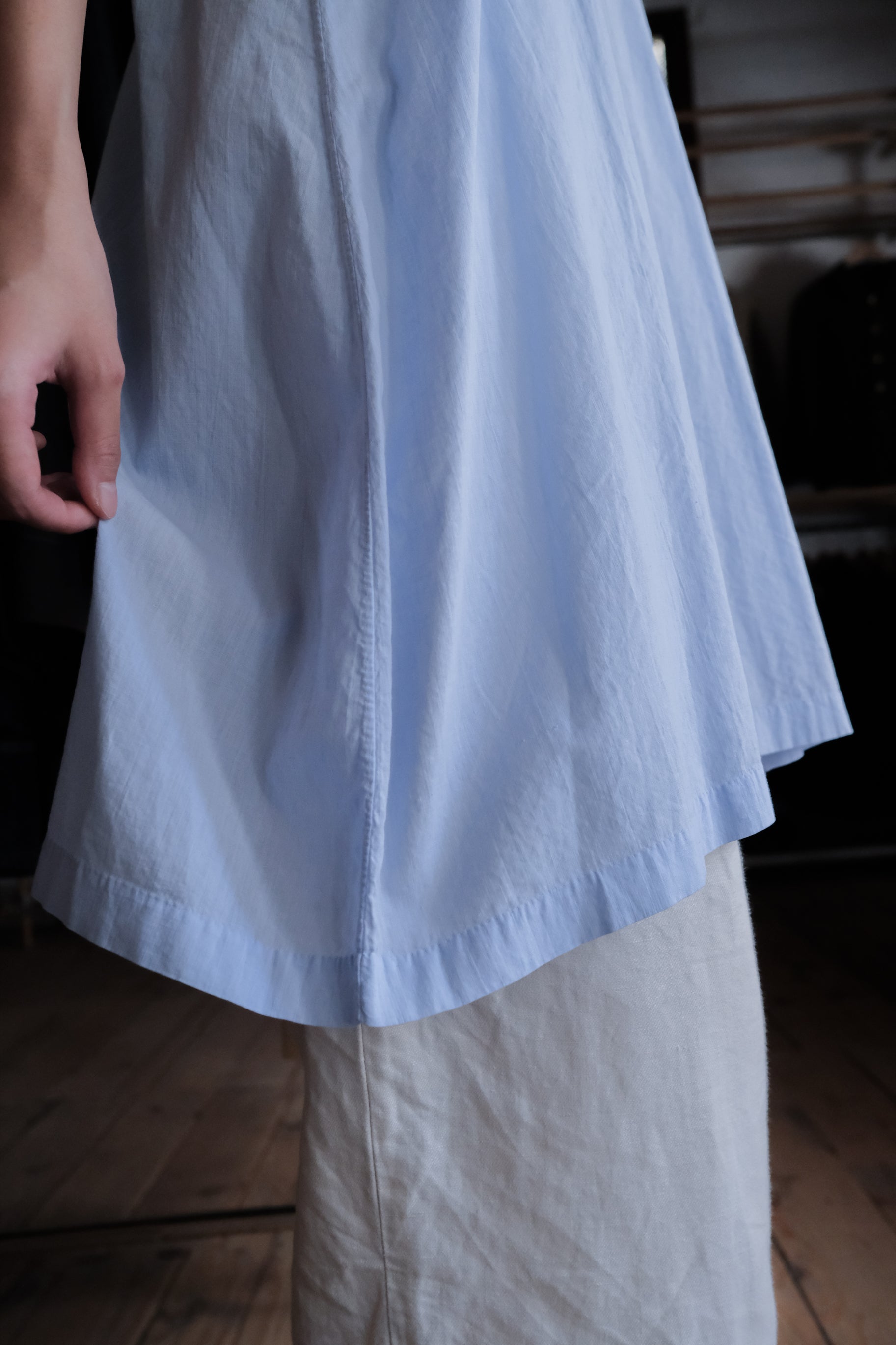 "Rework" Europe Vintage Cotton Night Dress Over Dyed