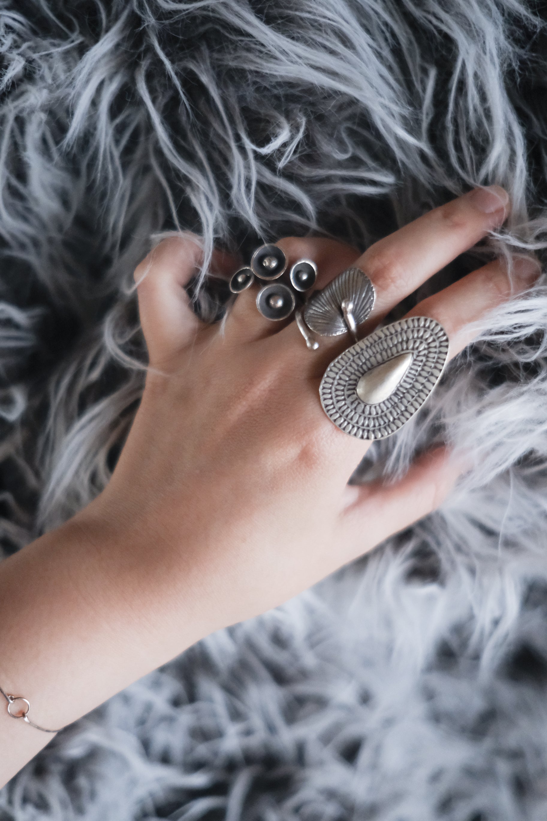 Ethnic Handcrafted Silver Ring _  BO XXXIX