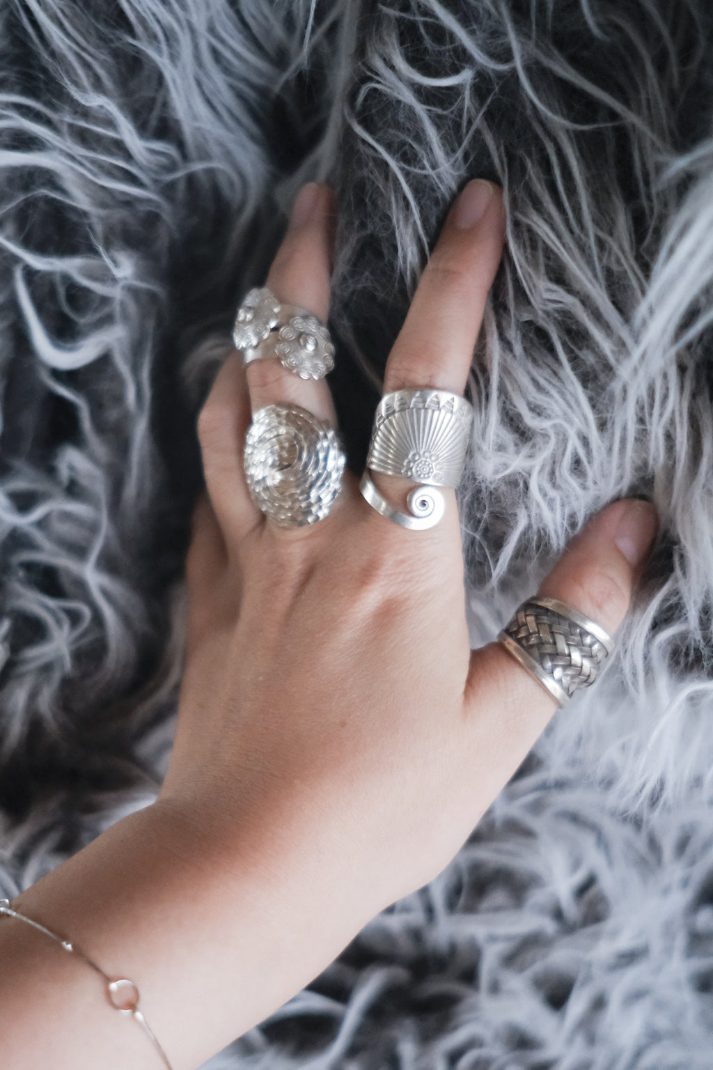 Ethnic Handcrafted Silver Ring _ BO XL