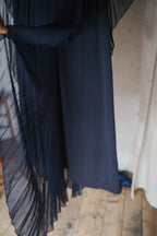 Vintage Pleated Kaftan Dress / 古著百折長袍洋裝