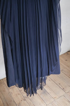 Vintage Pleated Kaftan Dress / 古著百折長袍洋裝