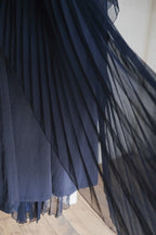 Vintage Pleated Kaftan Dress / 古著百折長袍洋裝