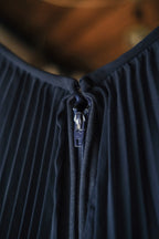 Vintage Pleated Kaftan Dress / 古著百折長袍洋裝