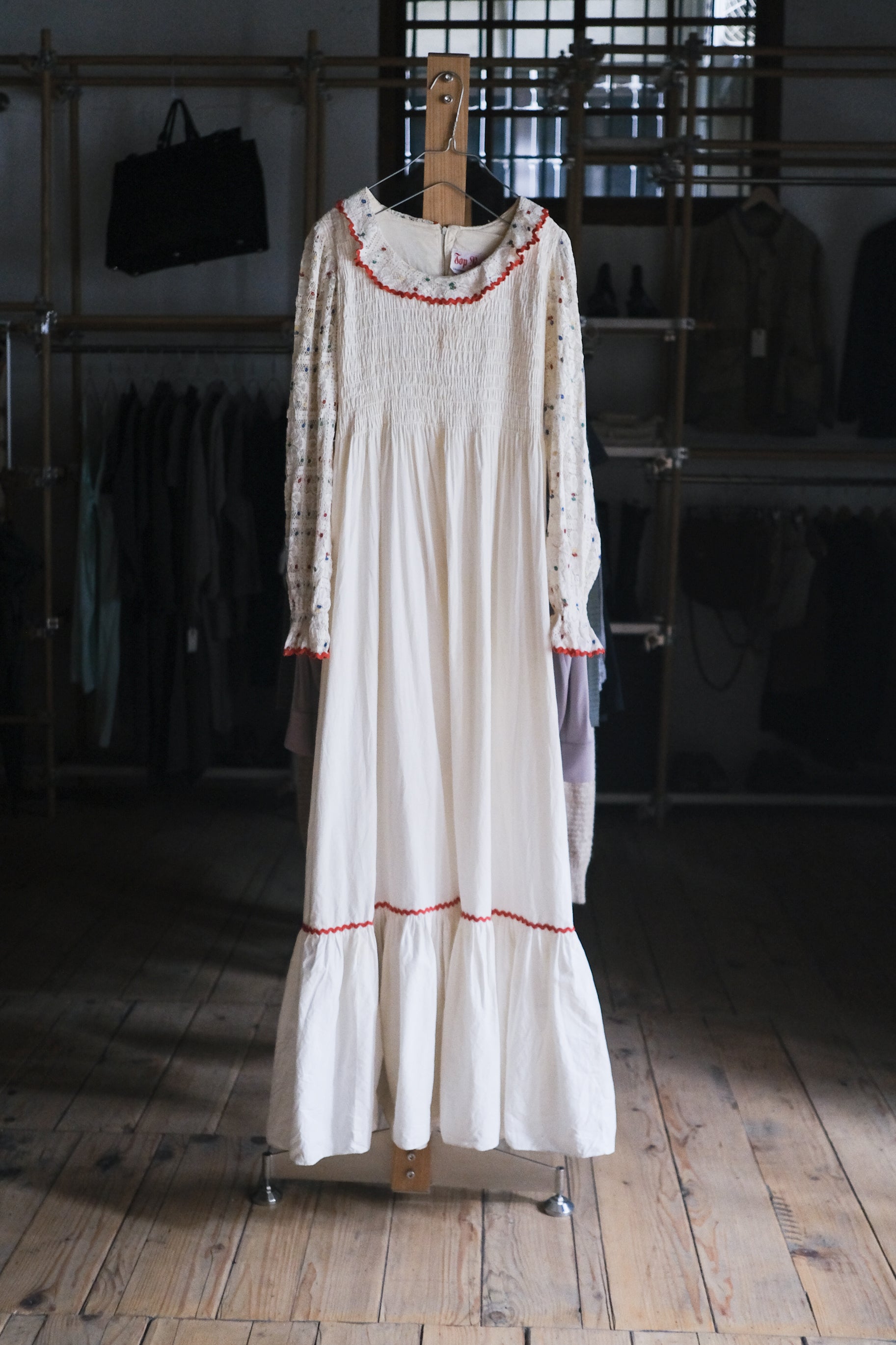 Vintage Mexican Oaxana Embroidered Dress