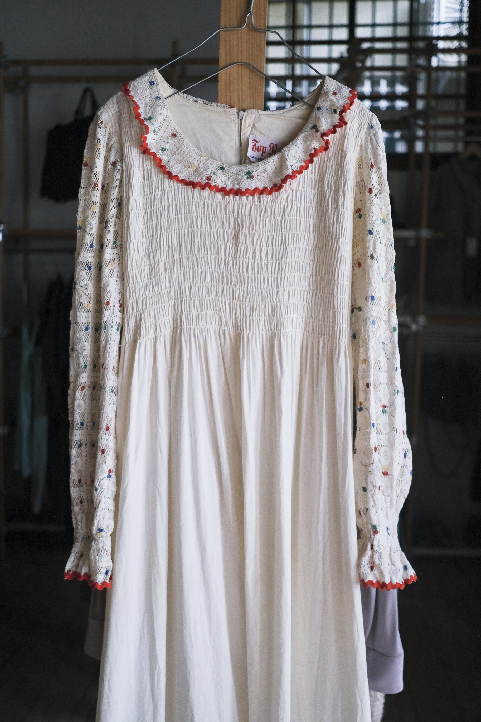 Vintage Mexican Oaxana Embroidered Dress