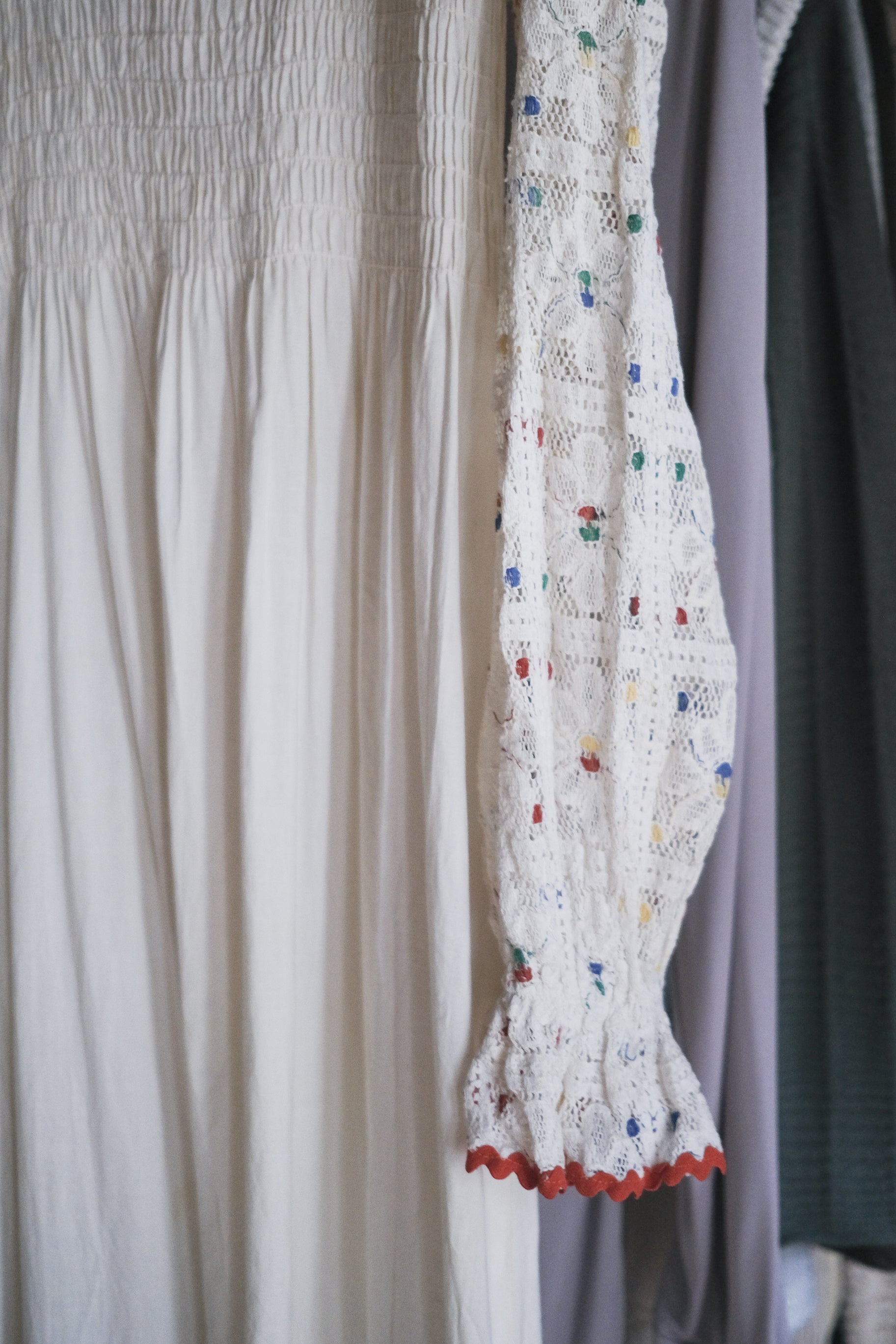 Vintage Mexican Oaxana Embroidered Dress