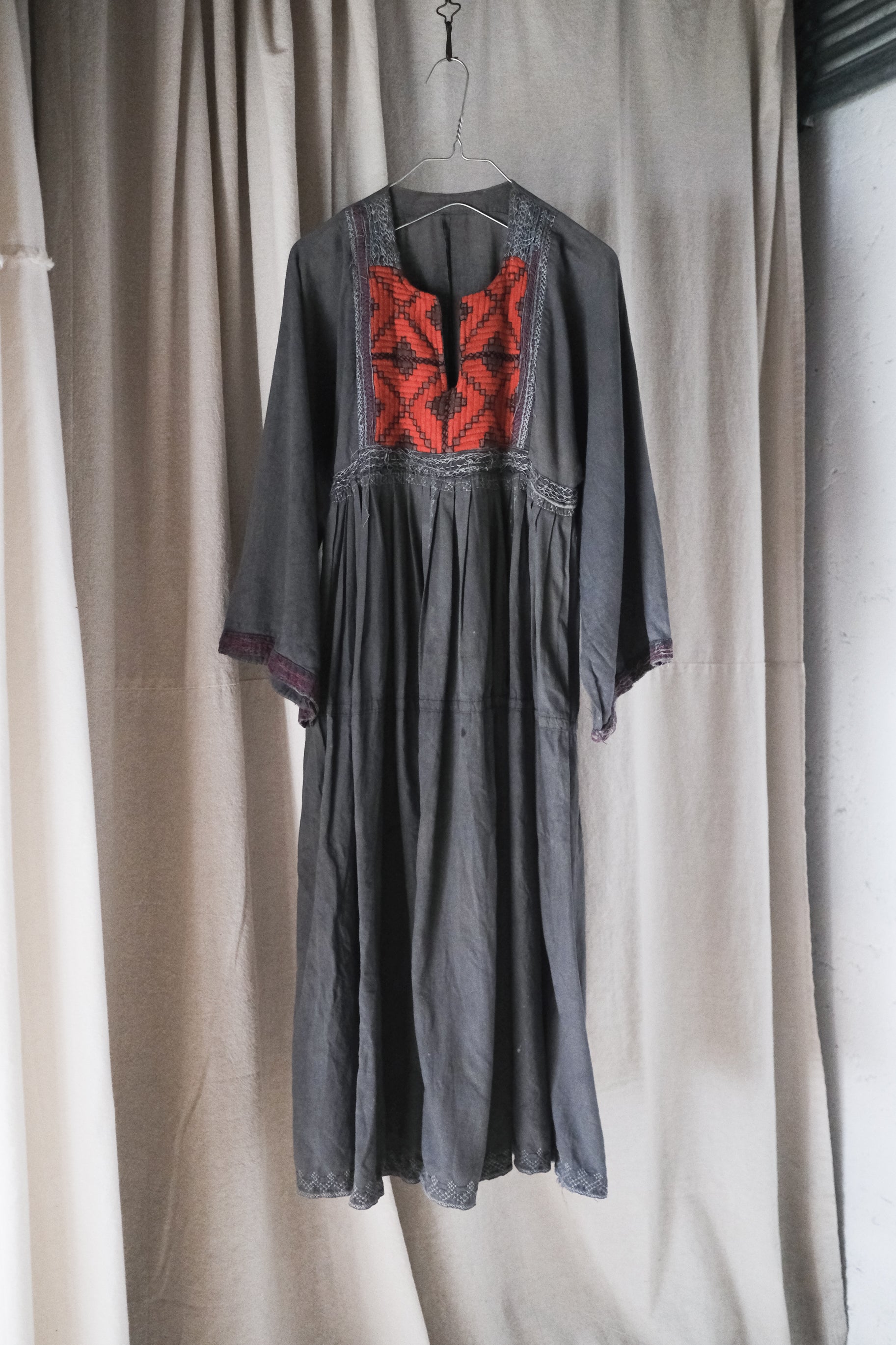 Vintage Mexican Oaxana Embroidered Dress