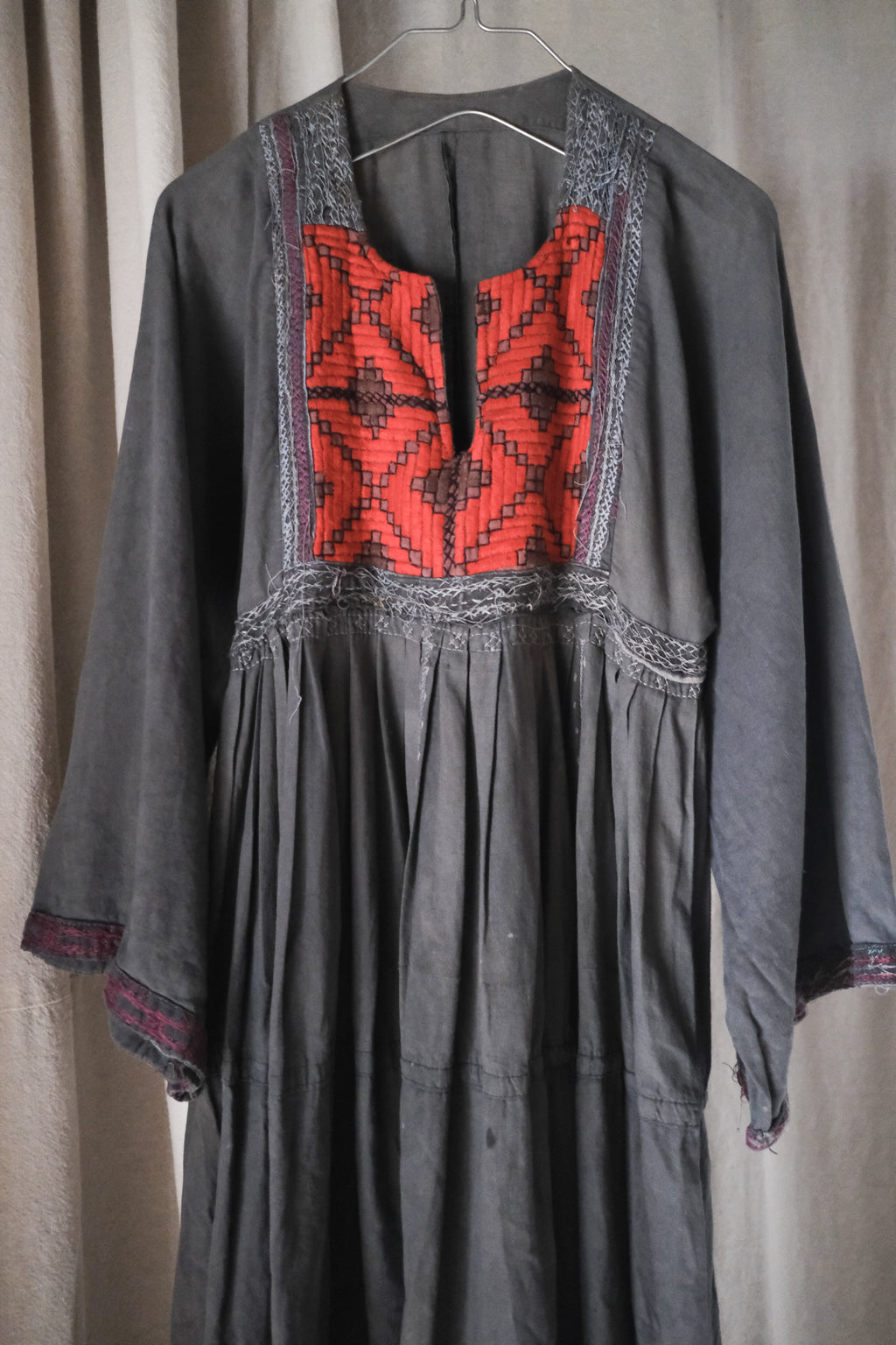 Vintage Mexican Oaxana Embroidered Dress