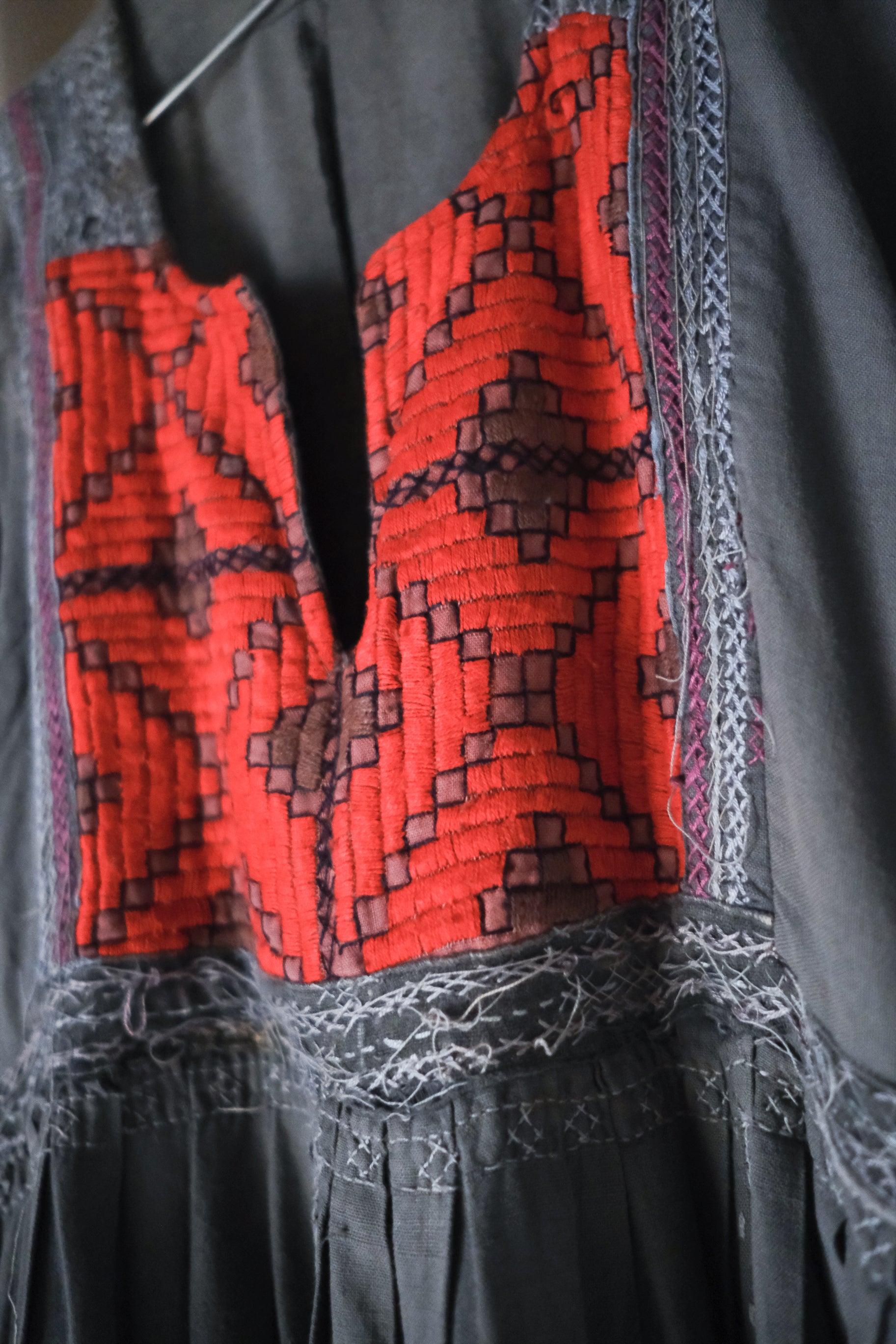 Vintage Mexican Oaxana Embroidered Dress