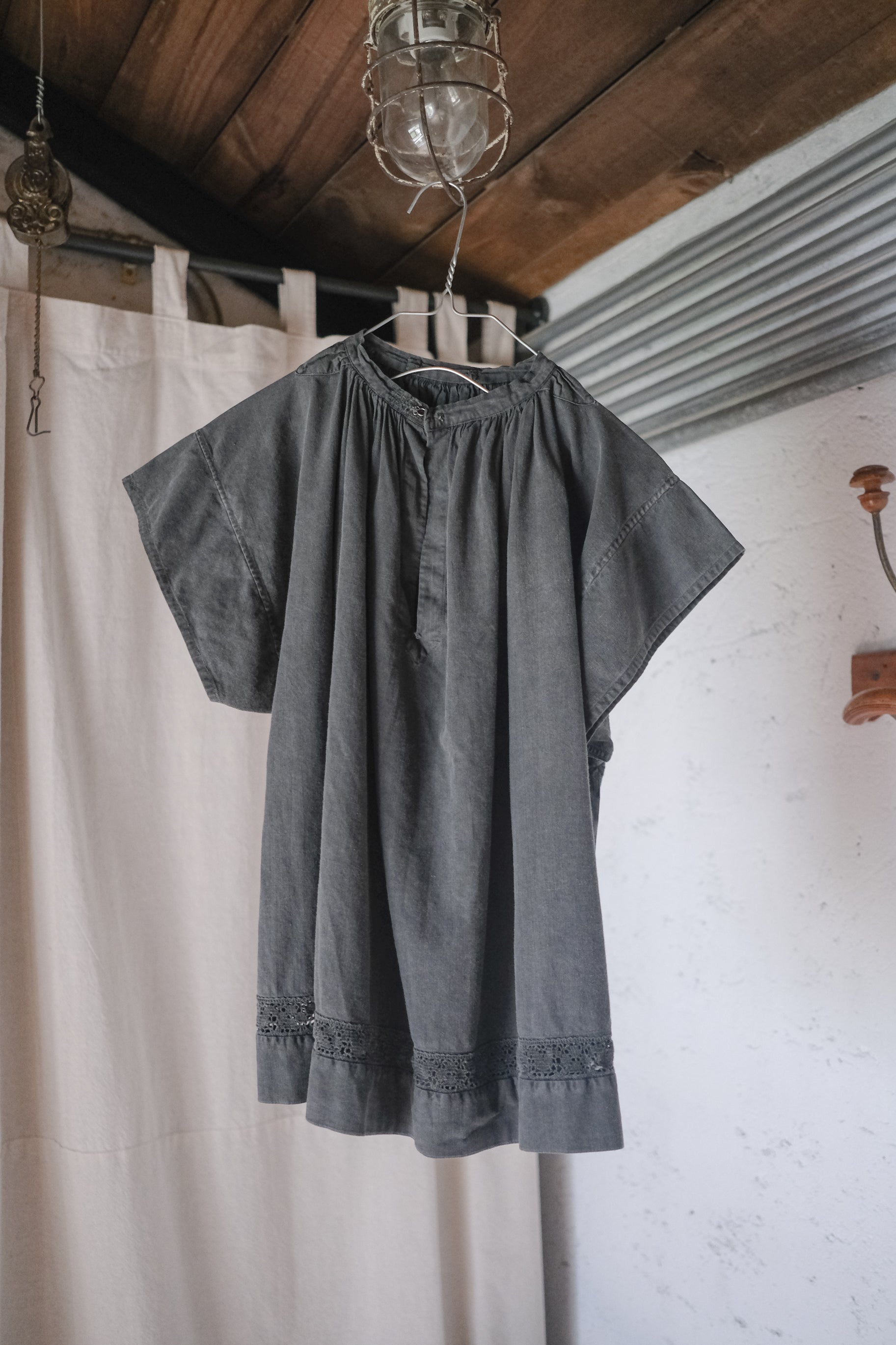 "Rework" 1950's French Blouse Over Dyed