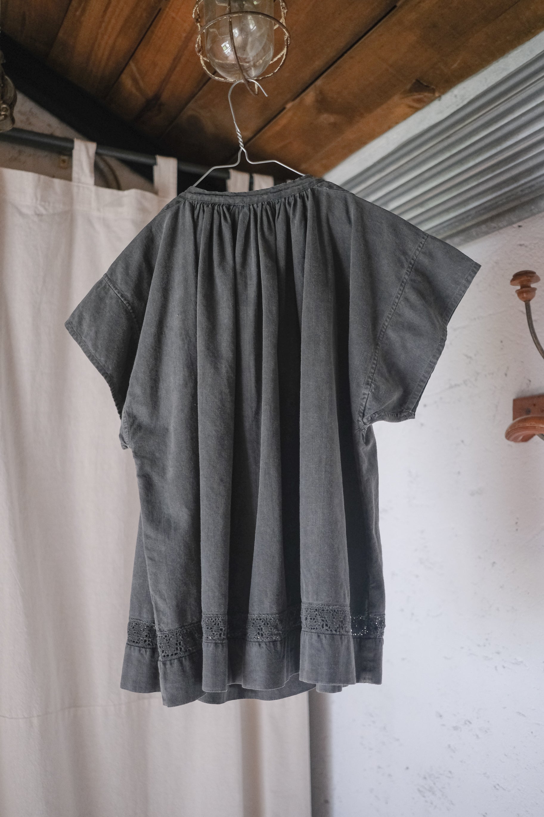 "Rework" 1950's French Blouse Over Dyed