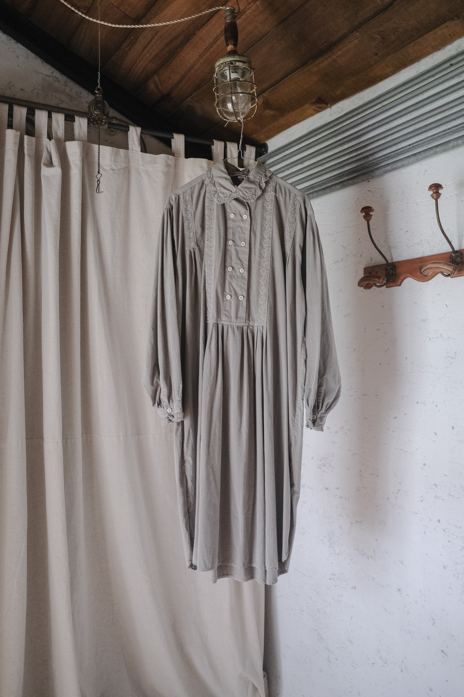 "Rework" 1930's Europe Dress Shirt Over Dyed