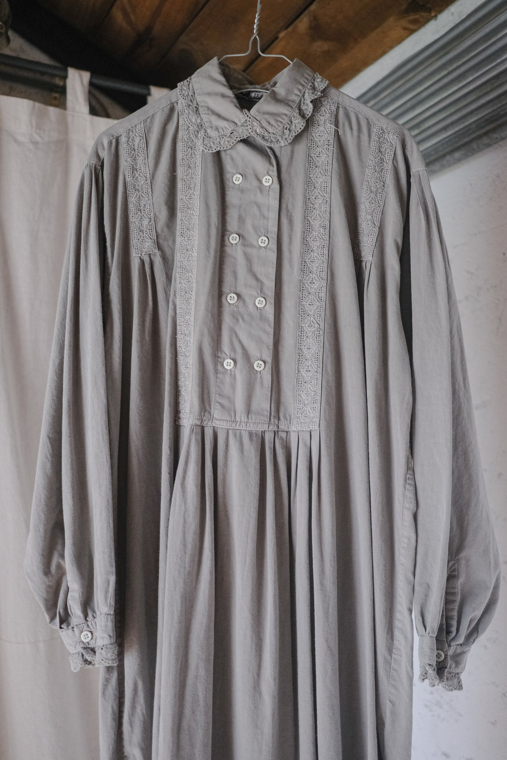 "Rework" 1930's Europe Dress Shirt Over Dyed