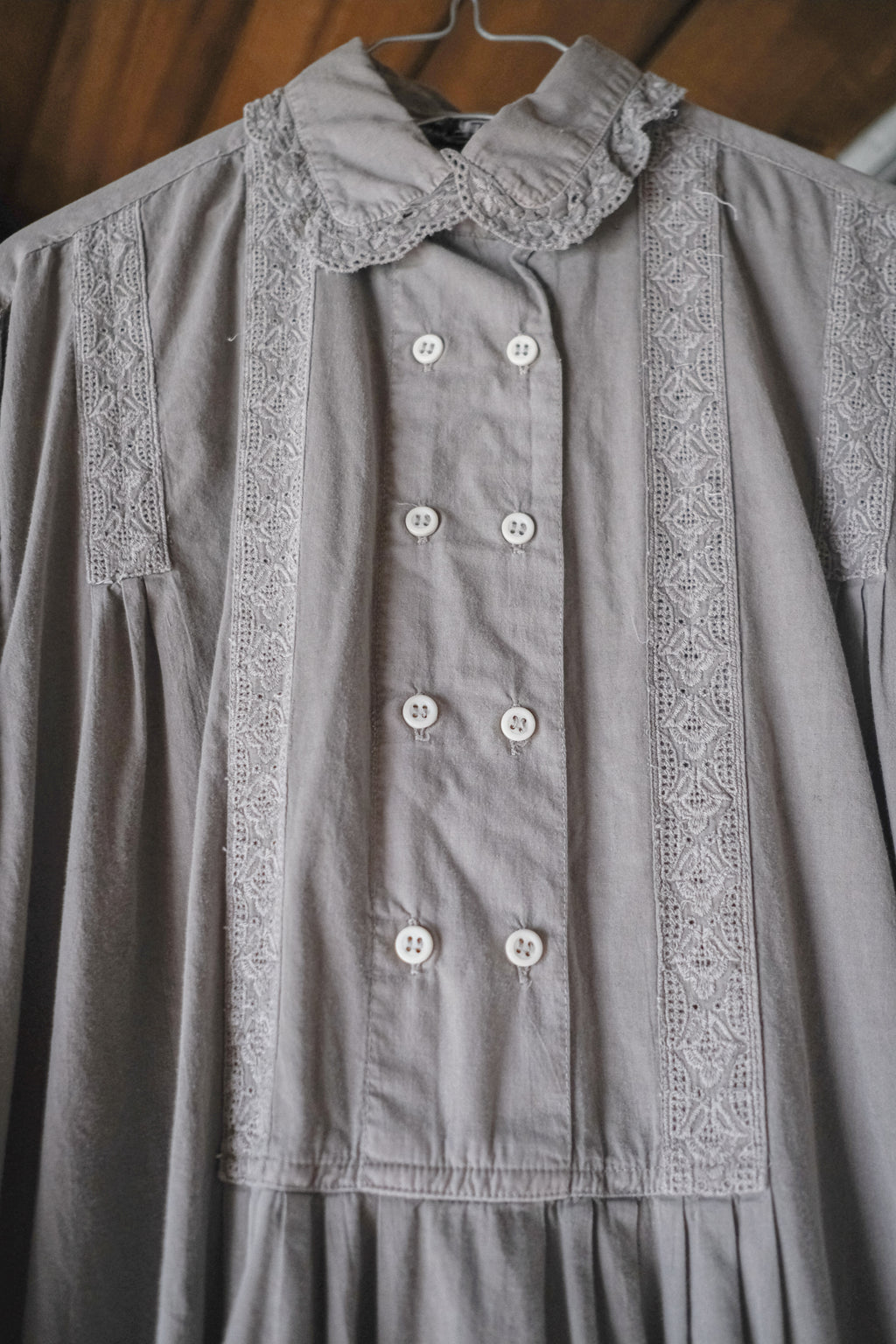 "Rework" 1930's Europe Dress Shirt Over Dyed