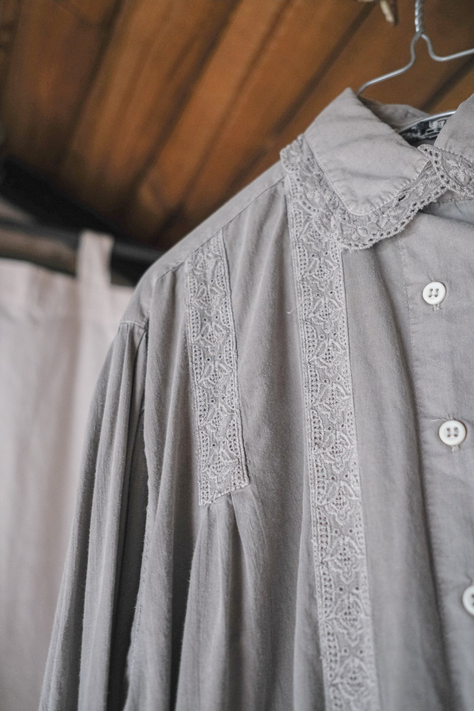 "Rework" 1930's Europe Dress Shirt Over Dyed