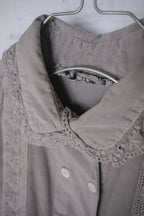 "Rework" 1930's Europe Dress Shirt Over Dyed