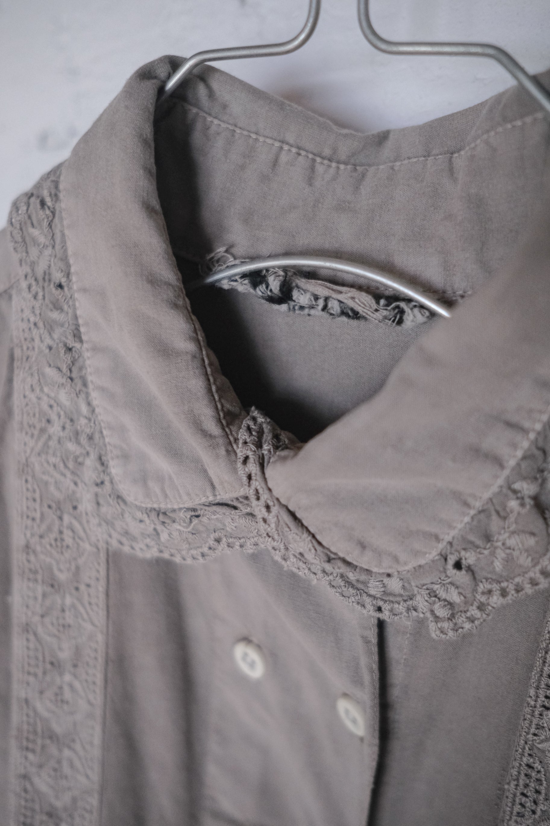 "Rework" 1930's Europe Dress Shirt Over Dyed