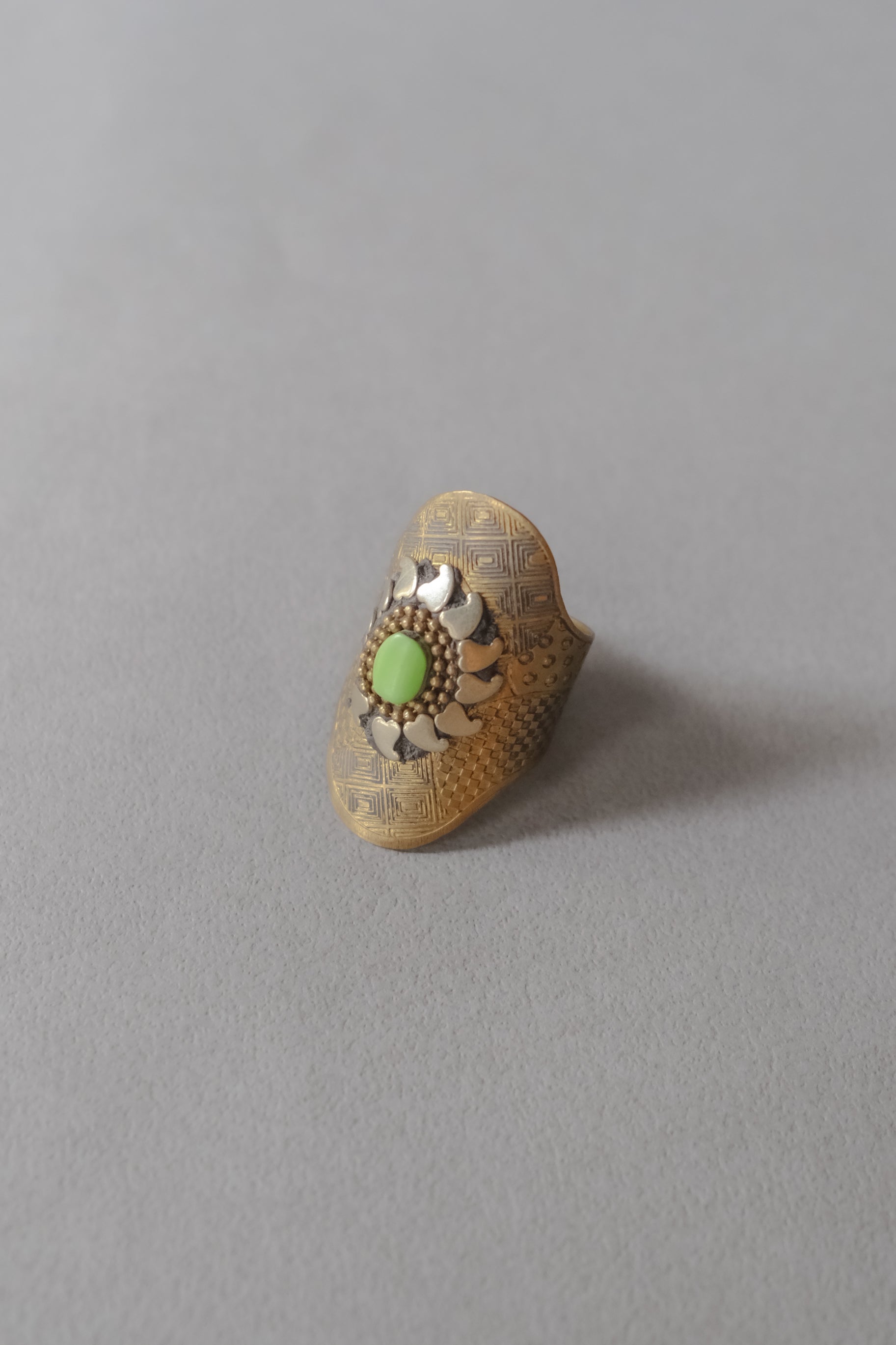Ethnic Kuchi Brass Ring _ III