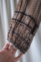 Vintage Cinnamon Mocha Prairie Dress