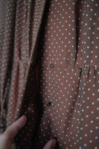 Vintage Cinnamon Mocha Prairie Dress