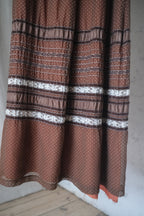 Vintage Cinnamon Mocha Prairie Dress