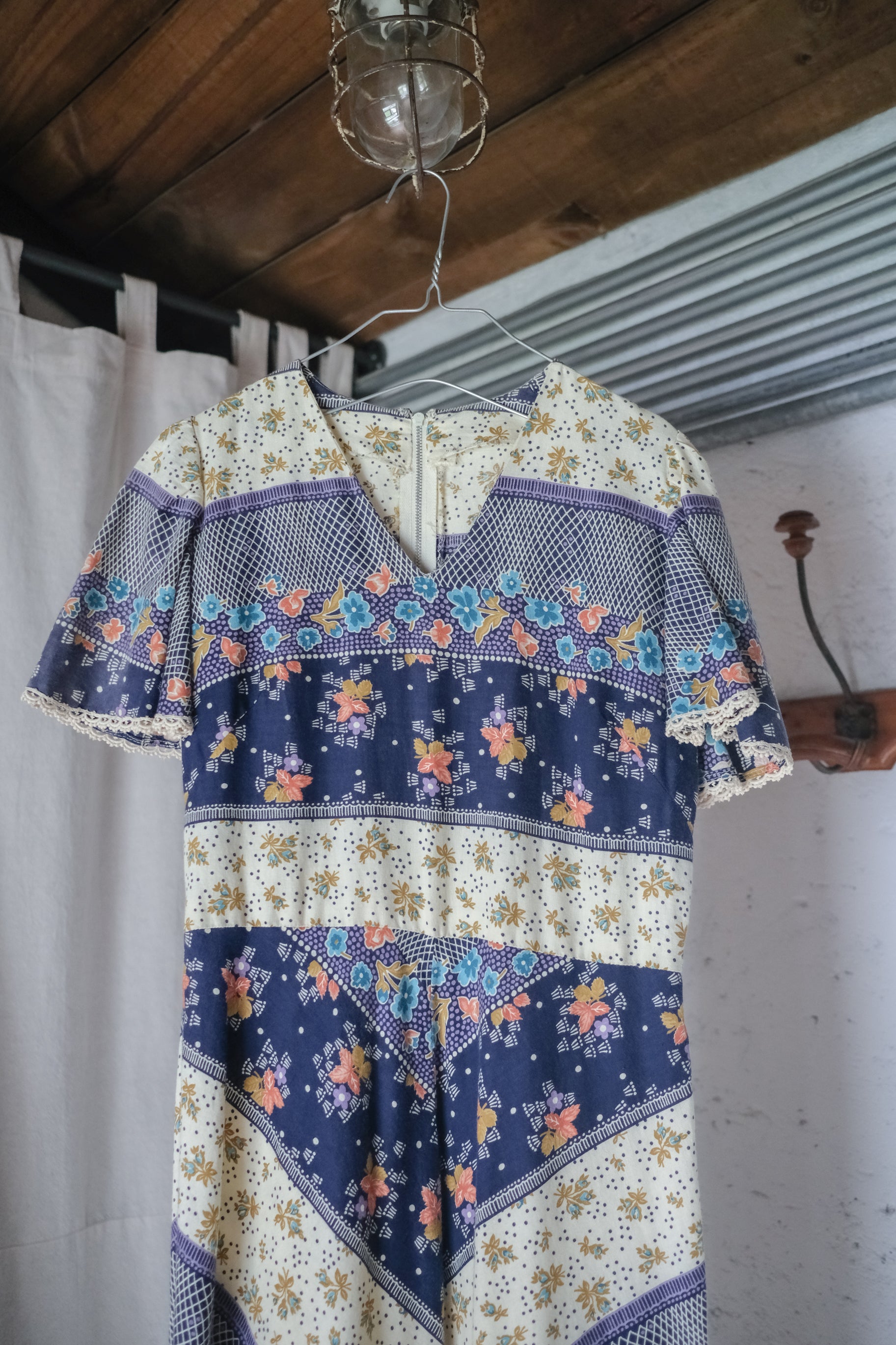 Vintage Mexican Oaxana Embroidered Dress
