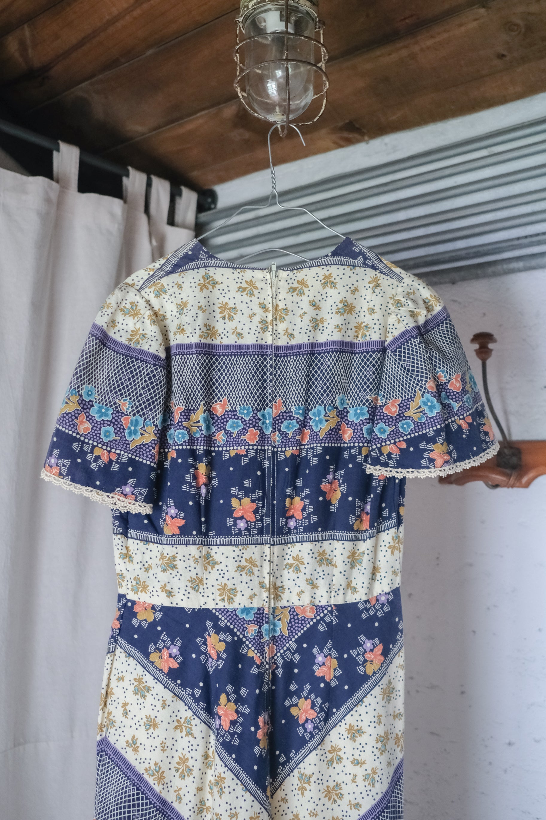 Vintage Mexican Oaxana Embroidered Dress