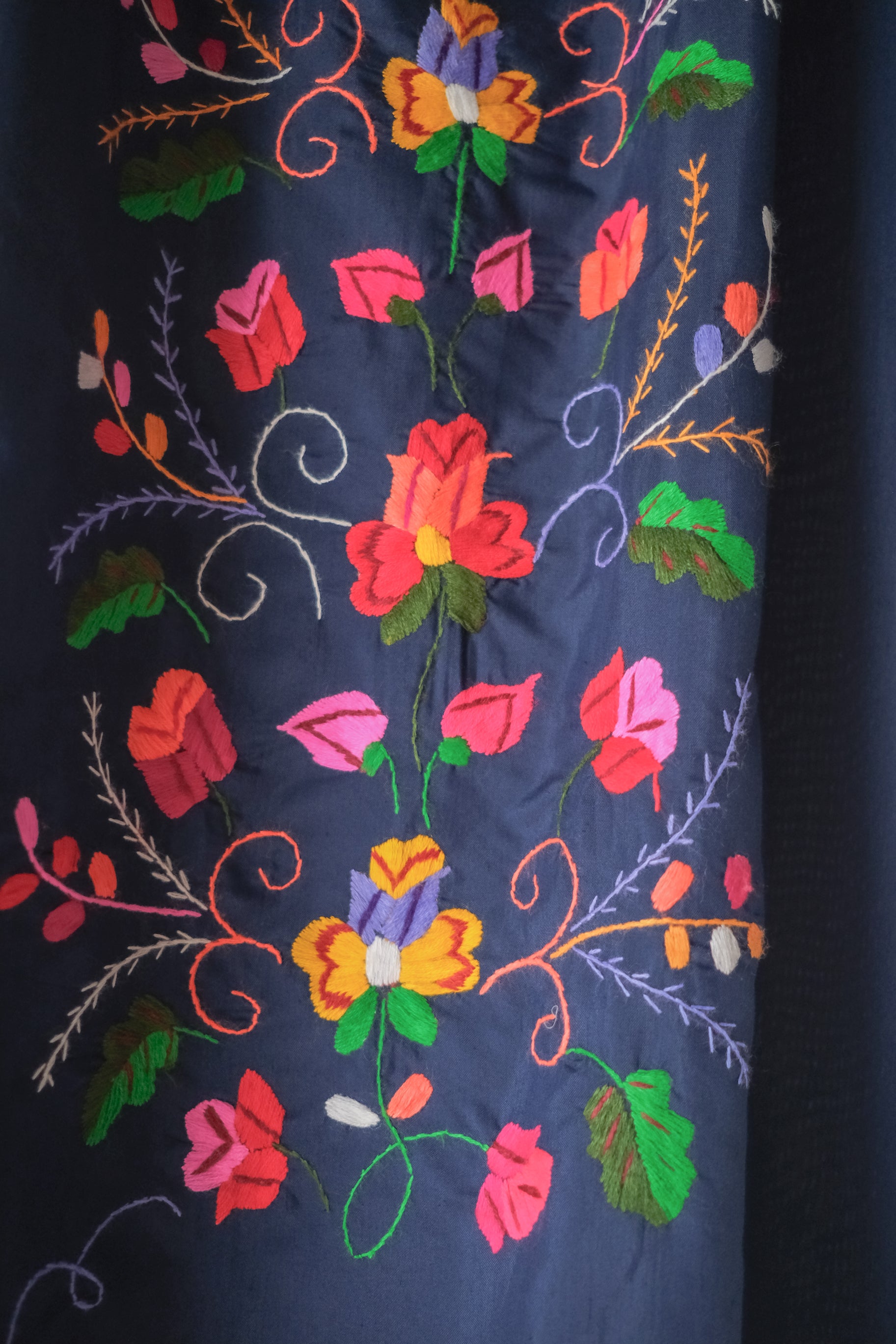 Vintage Mexican Oaxana Embroidered Dress