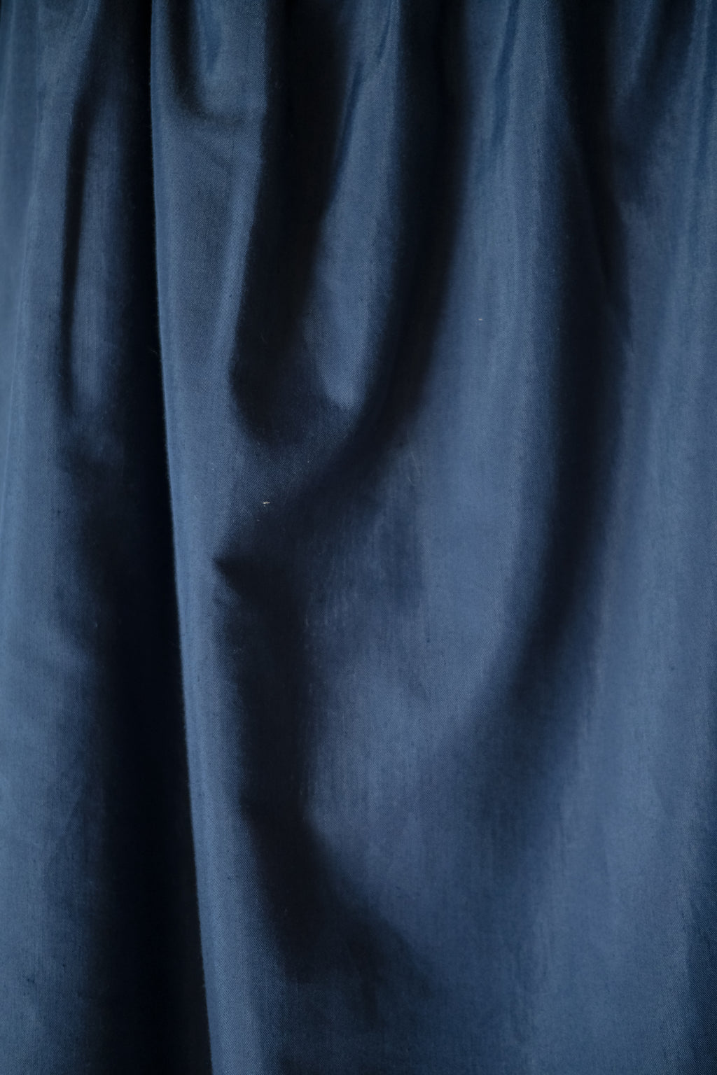 Vintage Ecuadorian Navy Blue Embroidered Floral Dress