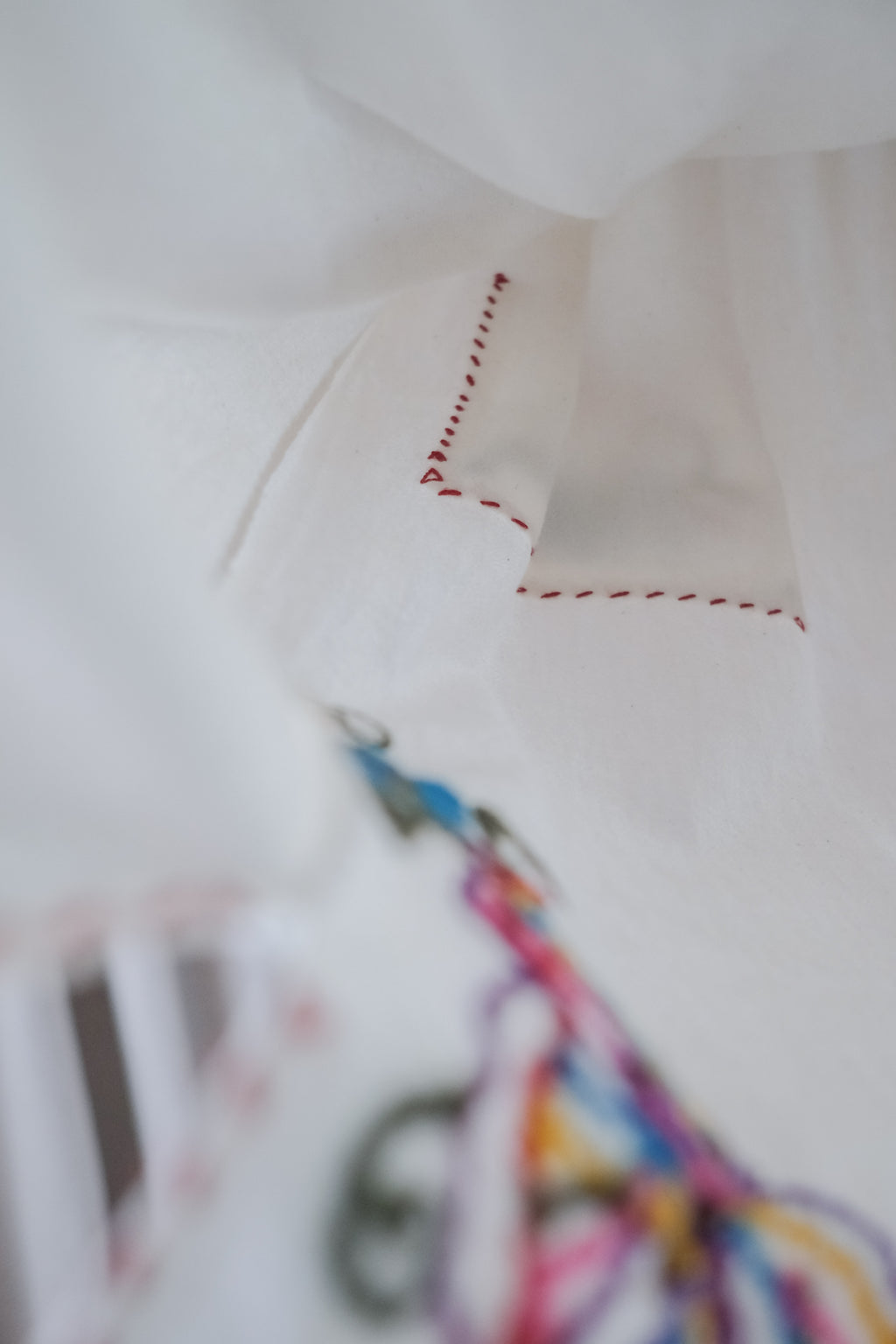 Vintage Guatemalan Embroidered Butterfly & Floral Dress