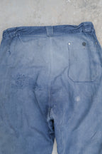 1950's French Vintage Work Trousers Faded & Patched / 法國工作褲