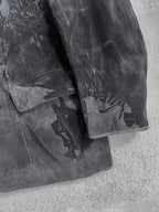 1950's French Coutil Farmer Coat w/ Botanical Overdyed / 植物後染法國農夫外套