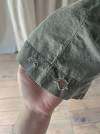 "Rework" Europe Vintage Cotton Linen Night Dress Over Dyed