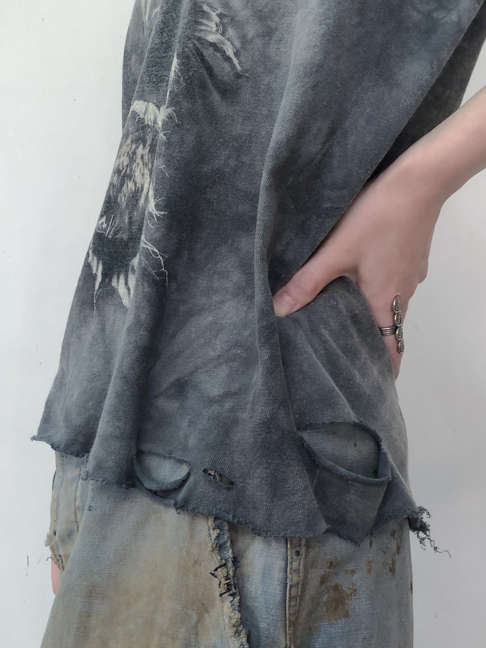 "𝒁/𝑵.𝑳" Rework Vintage Trashed Tee