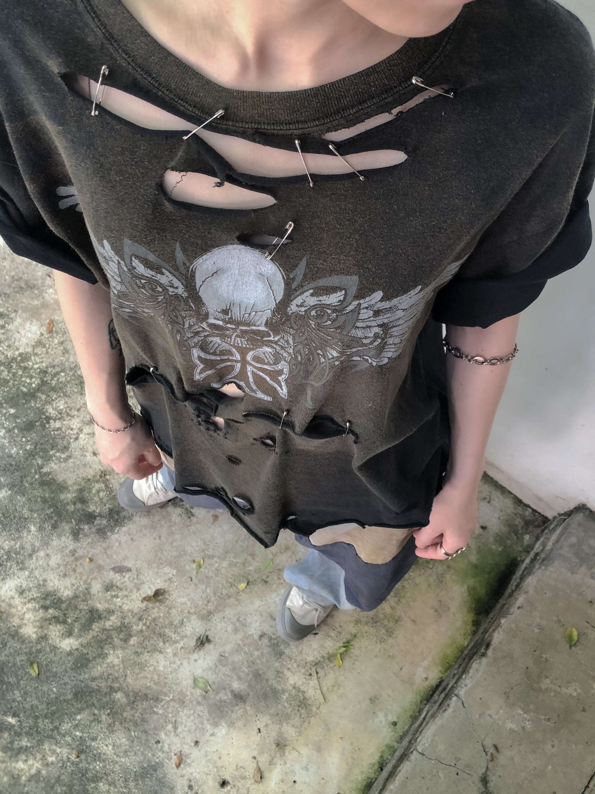 "𝒁/𝑵.𝑳" Rework Vintage Trashed Tee