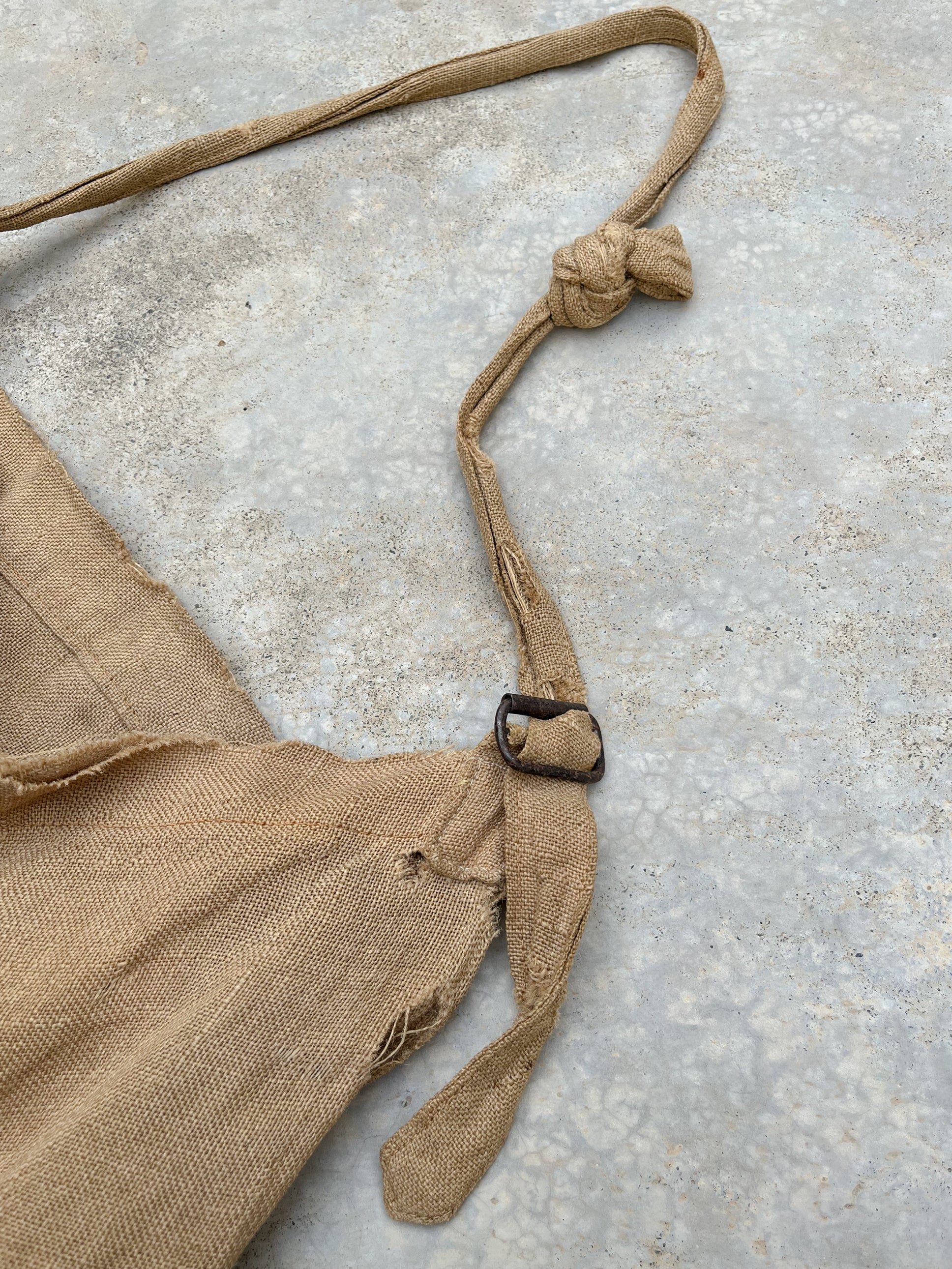 1920’s Unknown Linen Bag / 古著麻質肩背袋